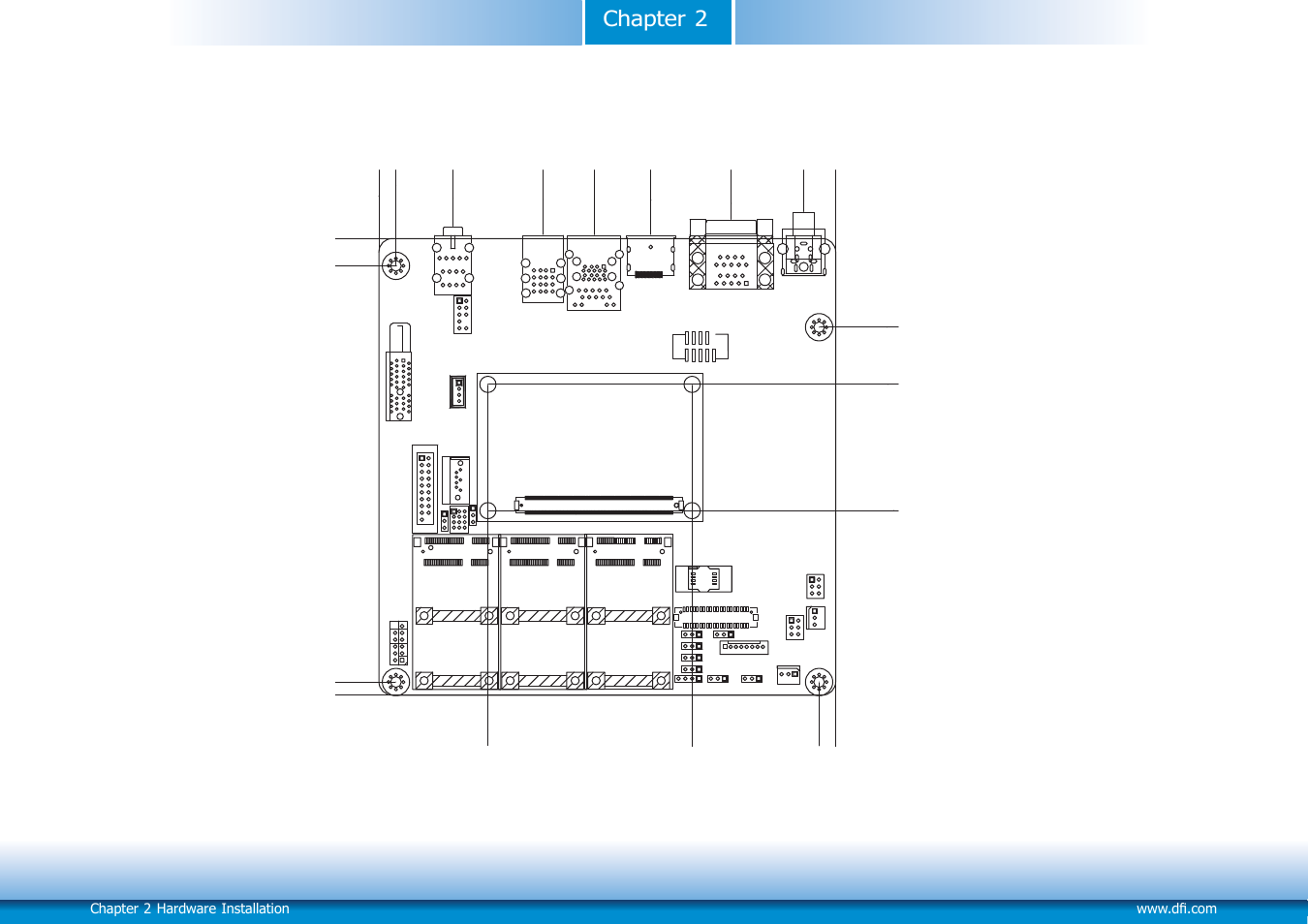 Mechanical diagram, Chapter 2 mechanical diagram | DFI COM100-B User Manual | Page 8 / 32