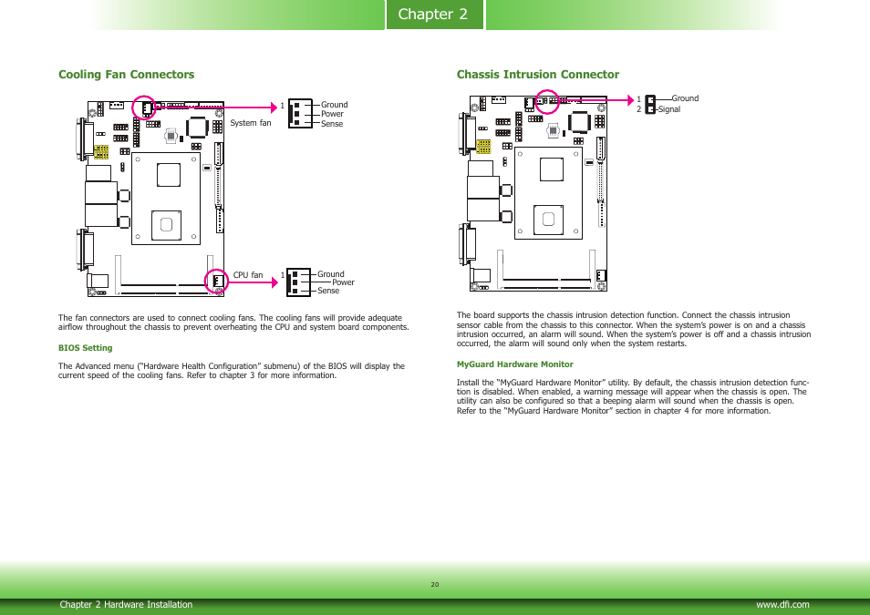 Chapter 2 | DFI CD951-C series User Manual | Page 20 / 55