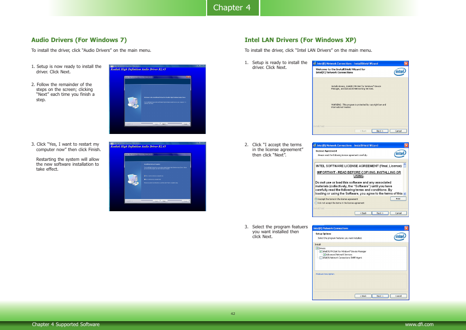 Chapter 4 | DFI CD952 series User Manual | Page 42 / 69