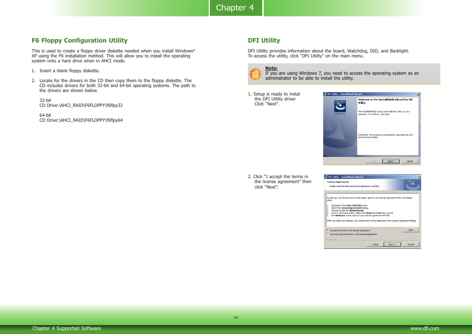 Chapter 4 | DFI CD952 series User Manual | Page 46 / 69