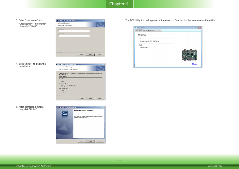 Chapter 4 | DFI CD952 series User Manual | Page 47 / 69