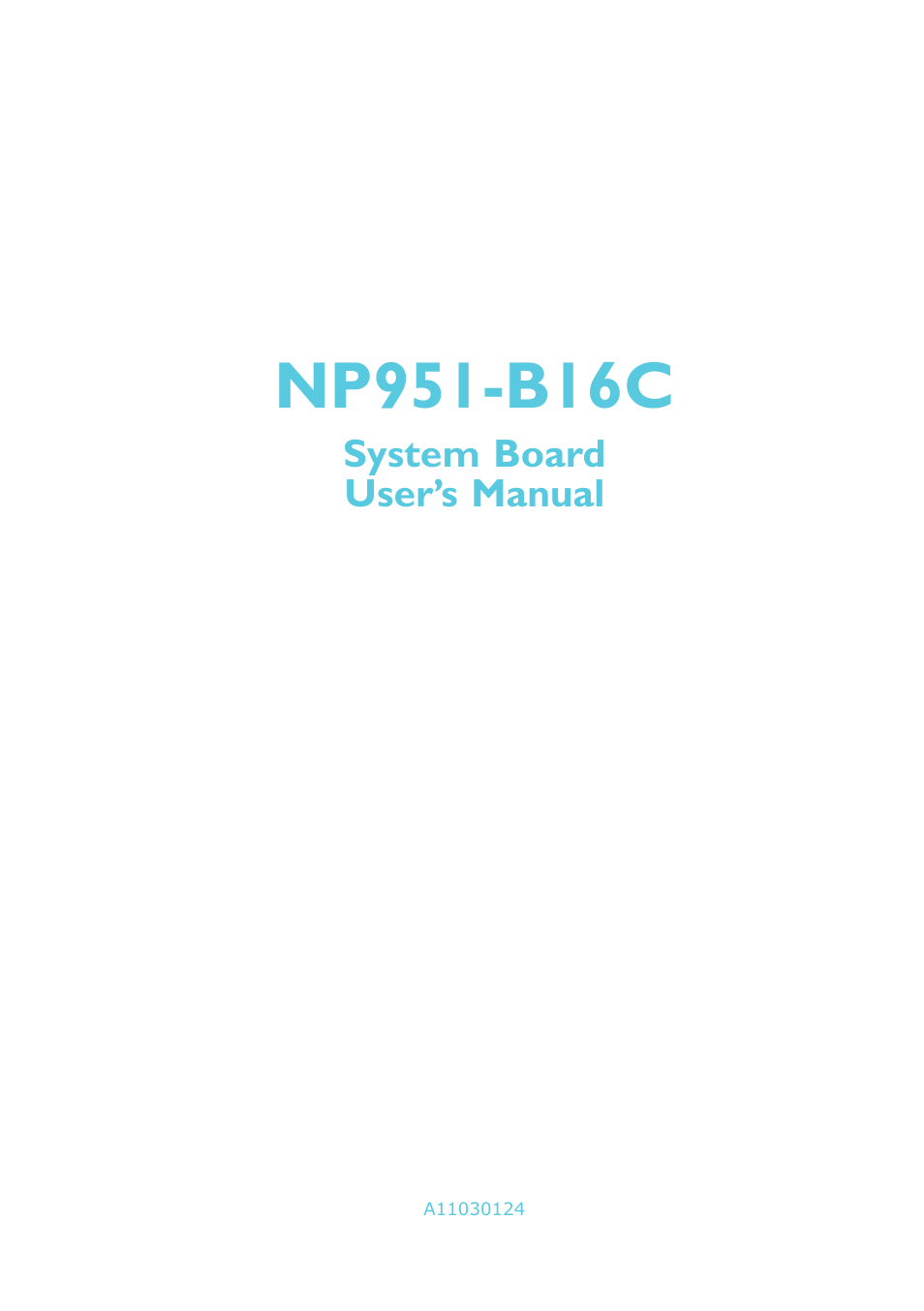 DFI NP951-B16C User Manual | 129 pages