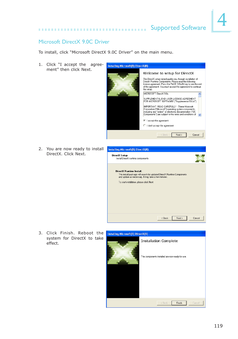 Supported software | DFI NP951-B16C User Manual | Page 119 / 129