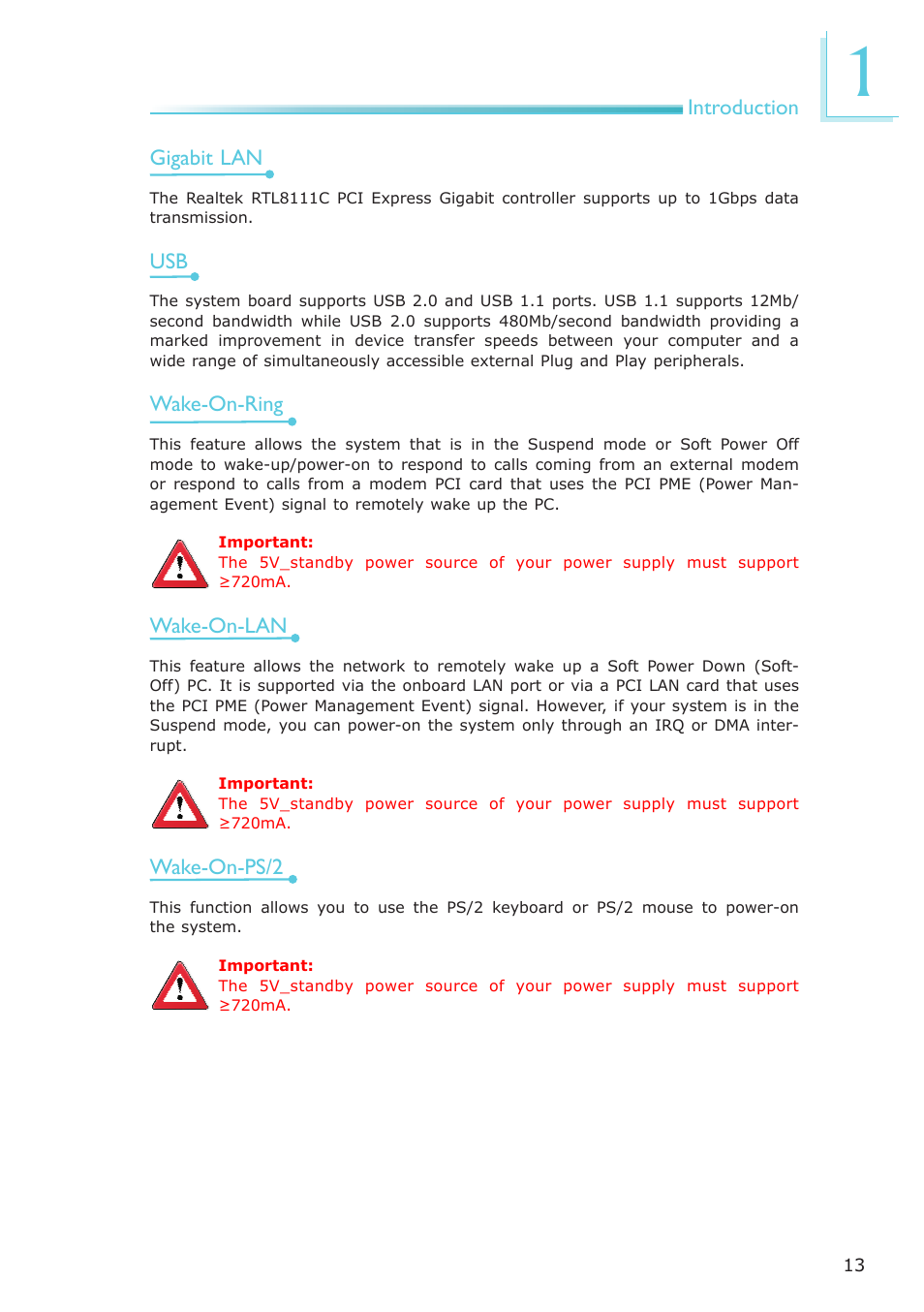 DFI NP951-B16C User Manual | Page 13 / 129