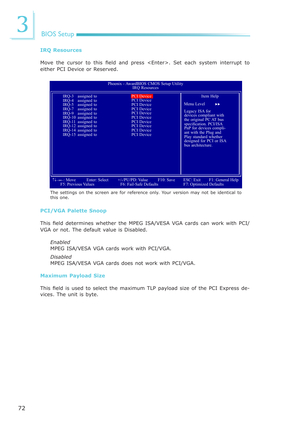 Bios setup | DFI NP951-B16C User Manual | Page 72 / 129