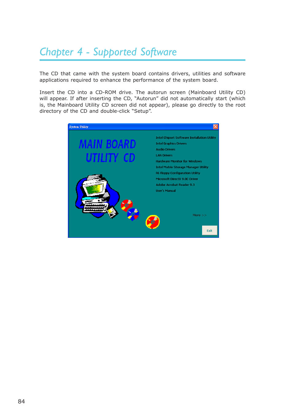 Chapter 4 - supported software | DFI NP951-B16C User Manual | Page 84 / 129
