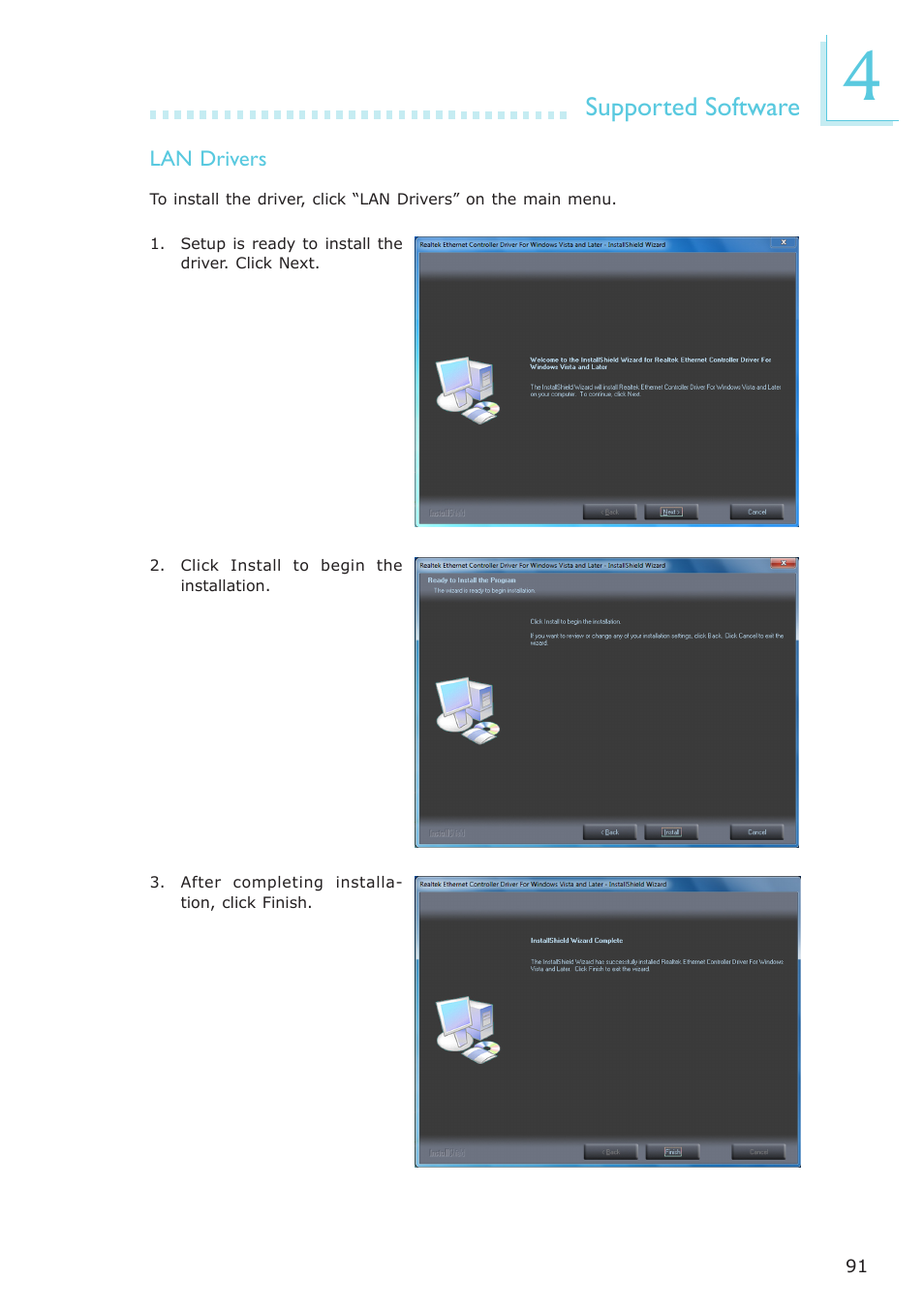 Supported software | DFI NP951-B16C User Manual | Page 91 / 129