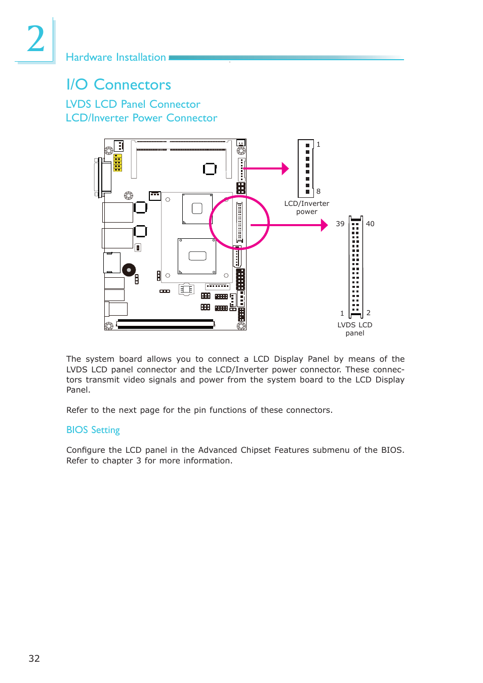 I/o connectors | DFI OT951-D series User Manual | Page 32 / 107