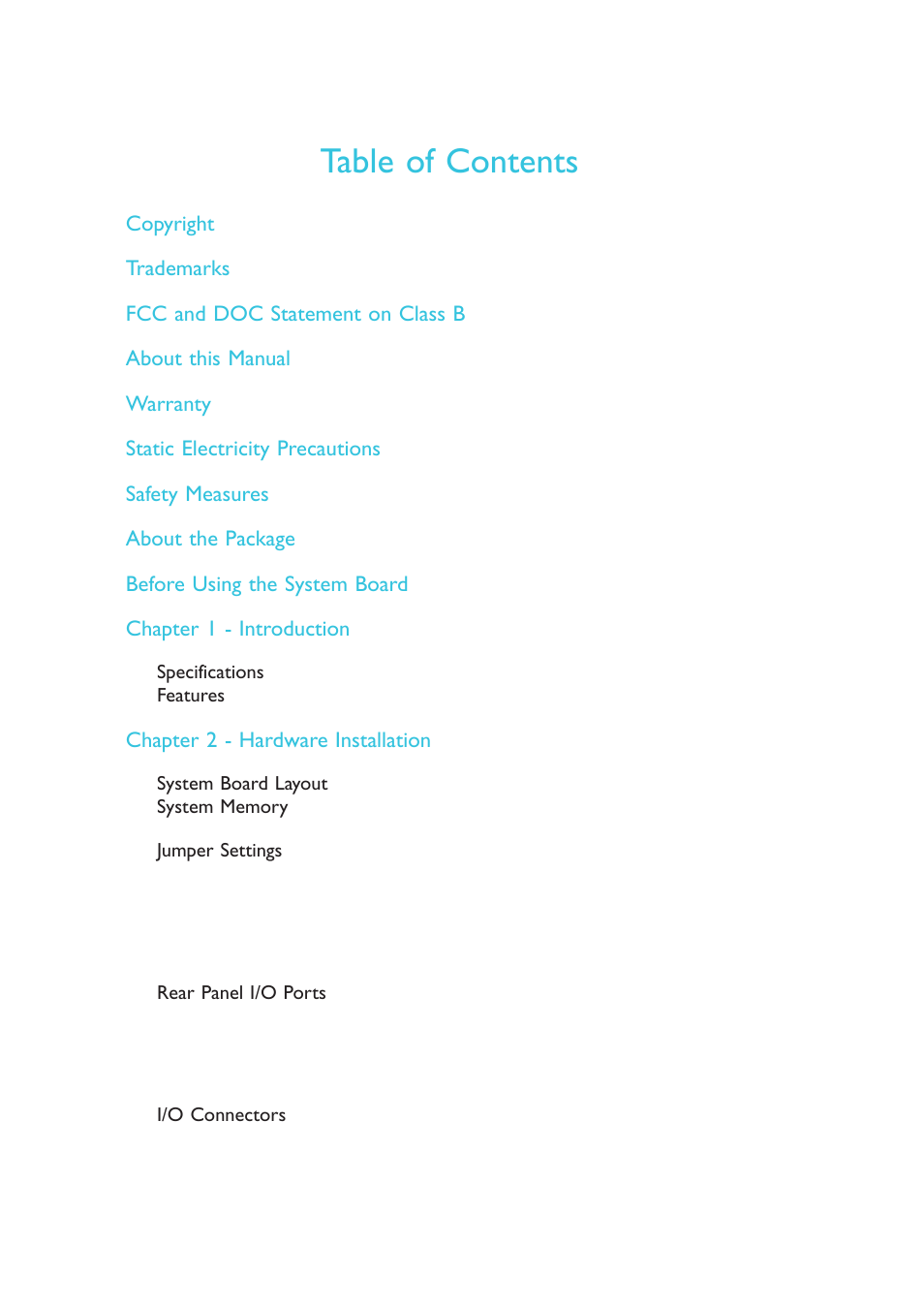 DFI OT951-D series User Manual | Page 4 / 107