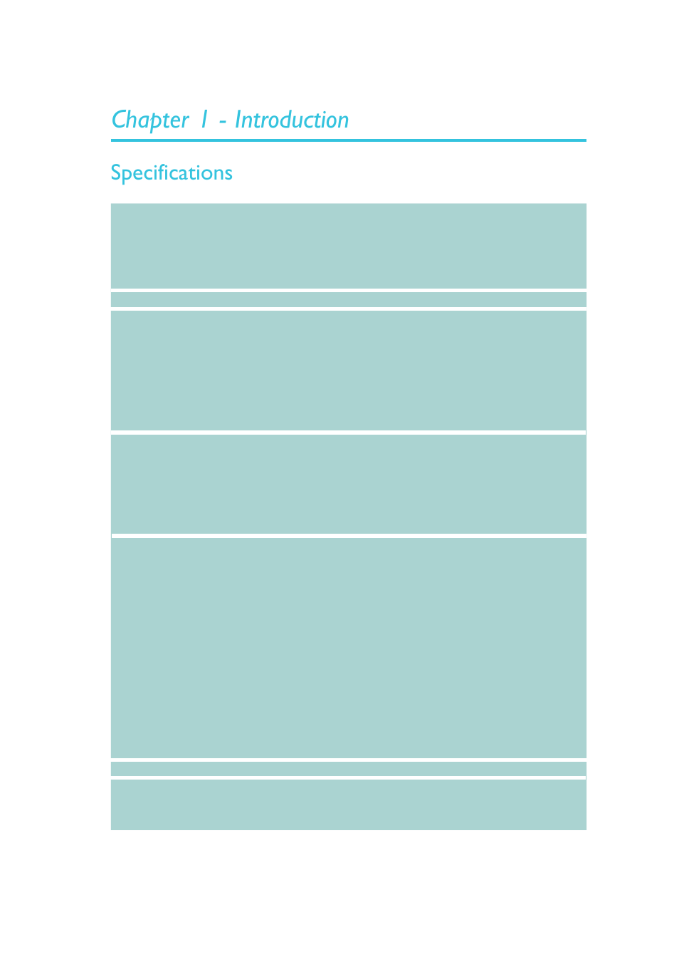 Chapter 1 - introduction, Specifications, Introduction | DFI OT951-D series User Manual | Page 9 / 107