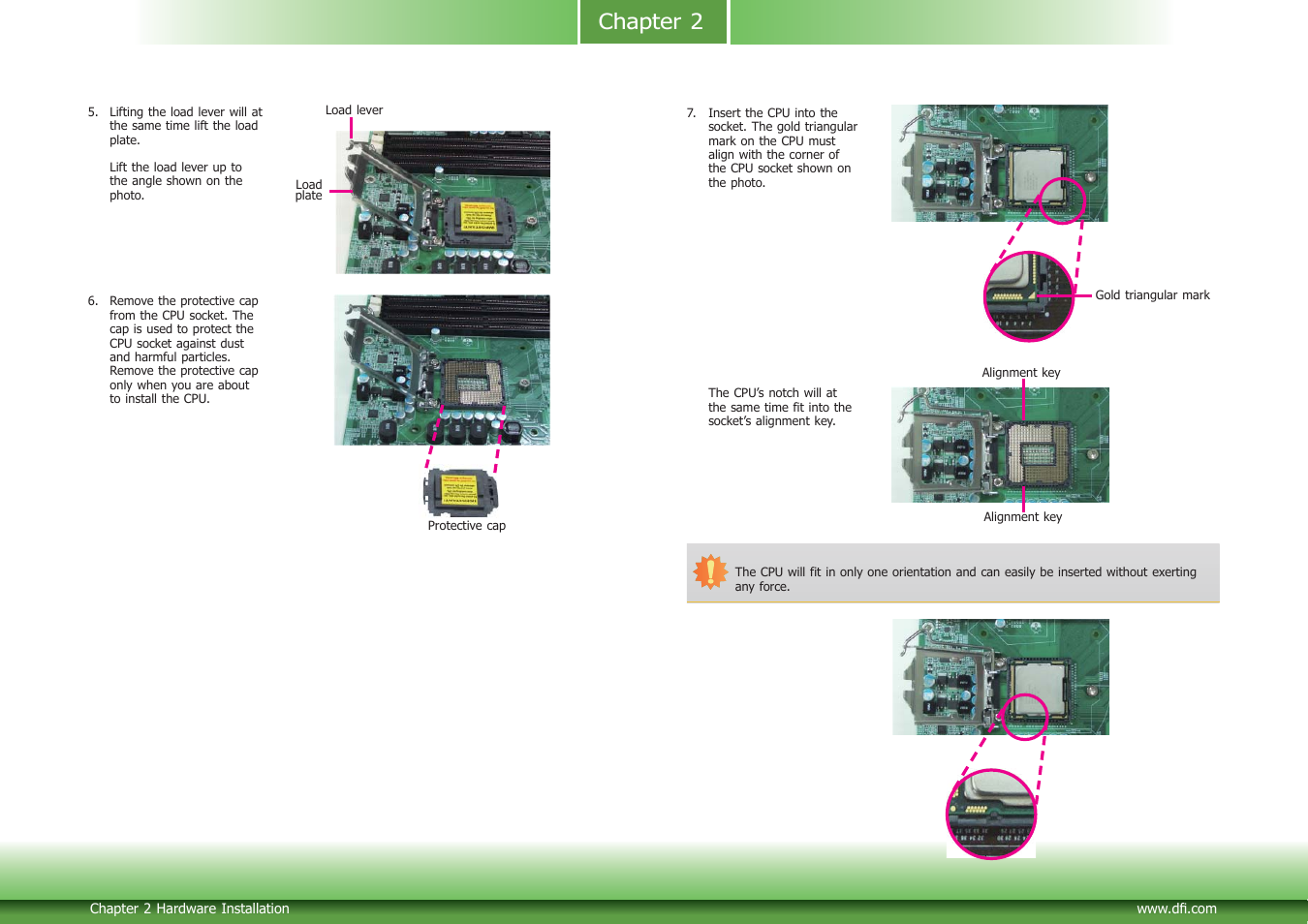 Chapter 2 | DFI PIC-H61 User Manual | Page 12 / 60