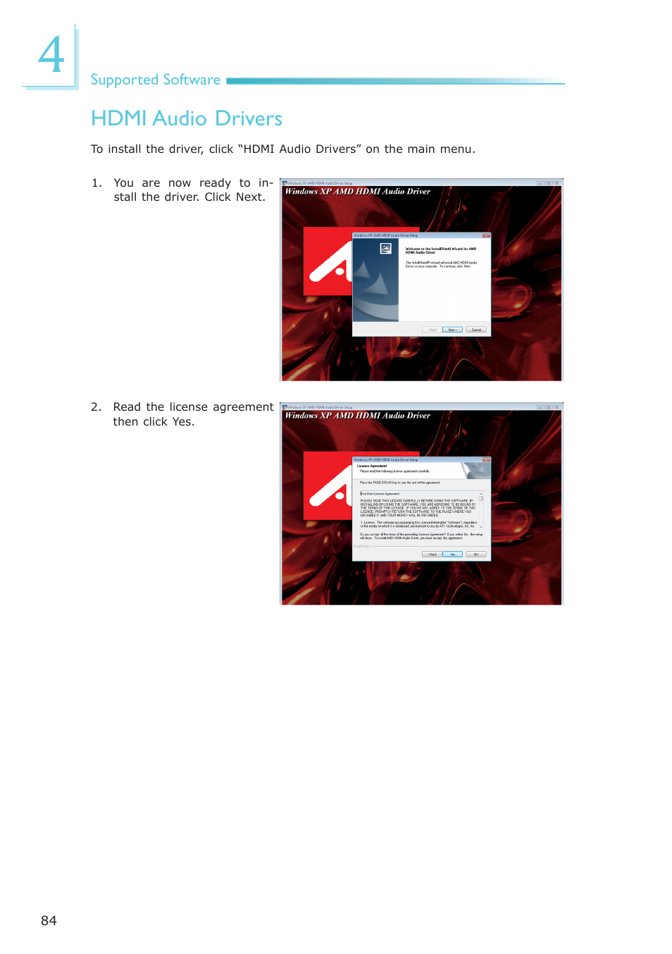 Hdmi audio drivers | DFI AR100-DR User Manual | Page 84 / 112