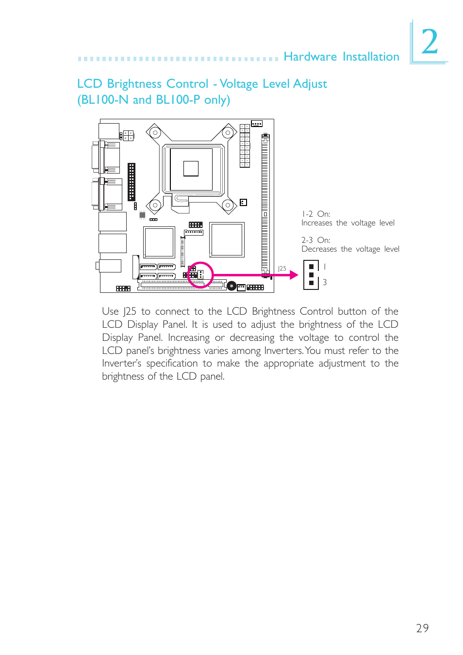 DFI BL100-NE/-PE User Manual | Page 29 / 127