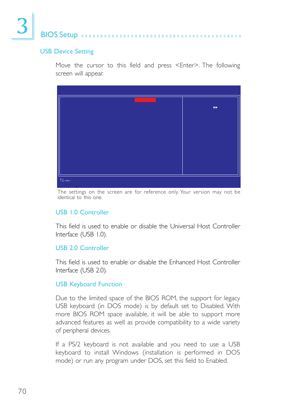 Bios setup | DFI BL100-NE/-PE User Manual | Page 70 / 127