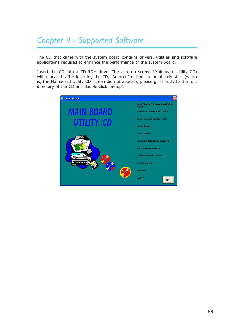 Chapter 4 - supported software | DFI BL100-NE/-PE User Manual | Page 89 / 127