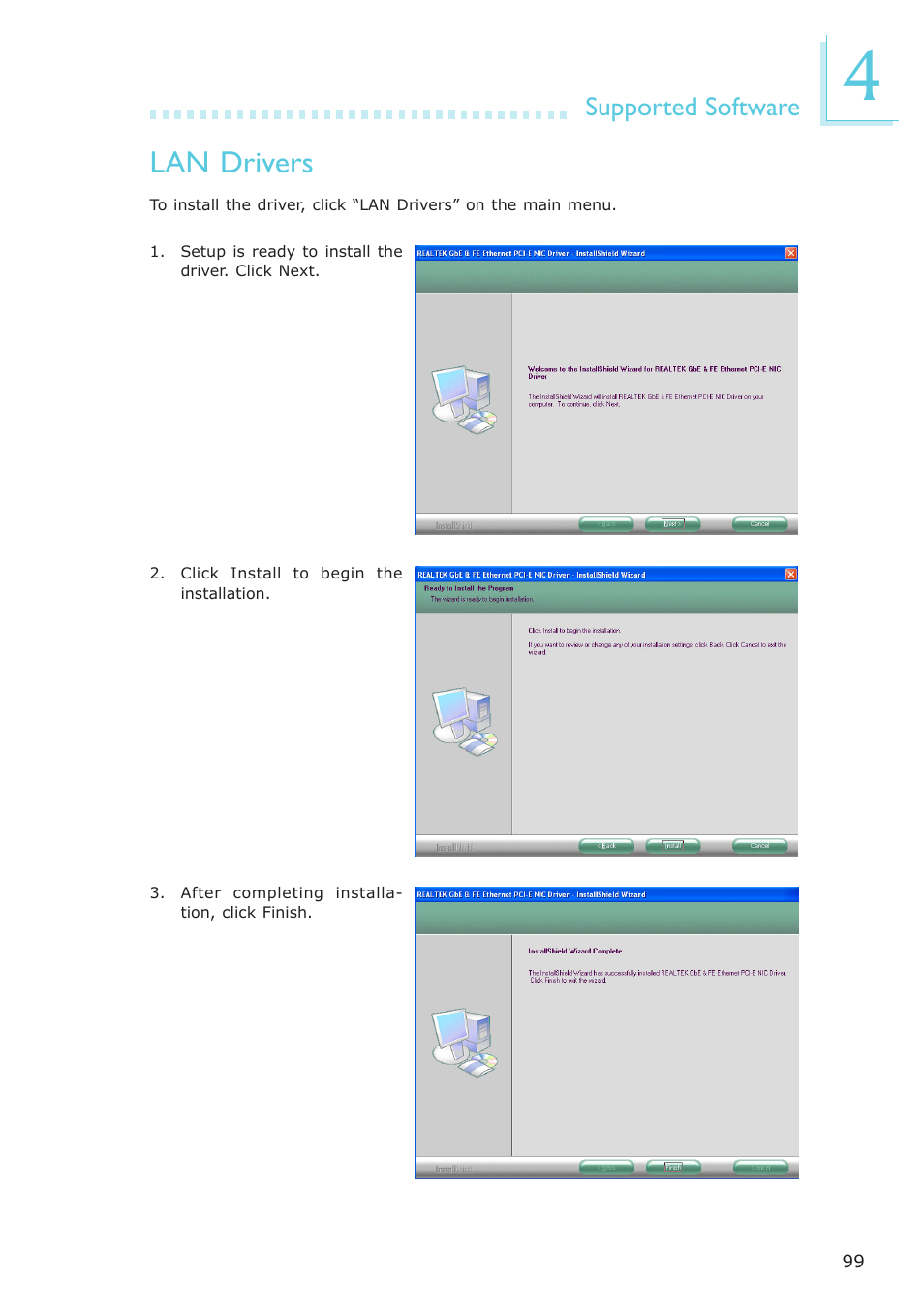 Lan drivers | DFI BL100-NE/-PE User Manual | Page 99 / 127