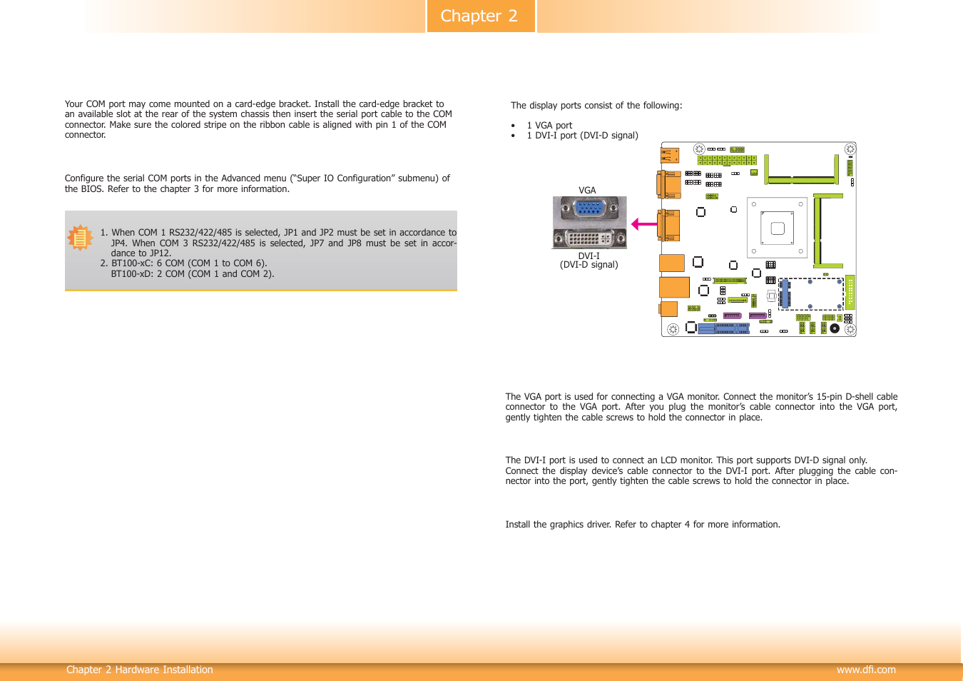 Chapter 2 | DFI BT100 User Manual | Page 22 / 71