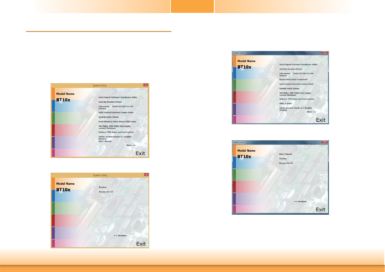 Chapter 4 - supported software, Chapter 4 chapter 4 - supported software | DFI BT101 User Manual | Page 53 / 72