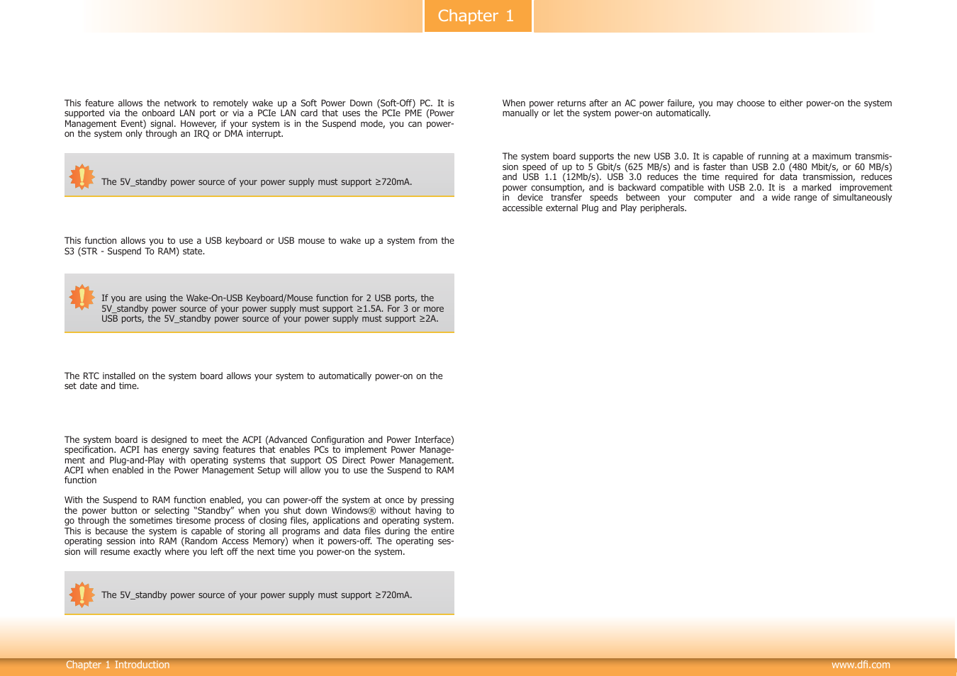 Chapter 1 | DFI BT160 User Manual | Page 8 / 71