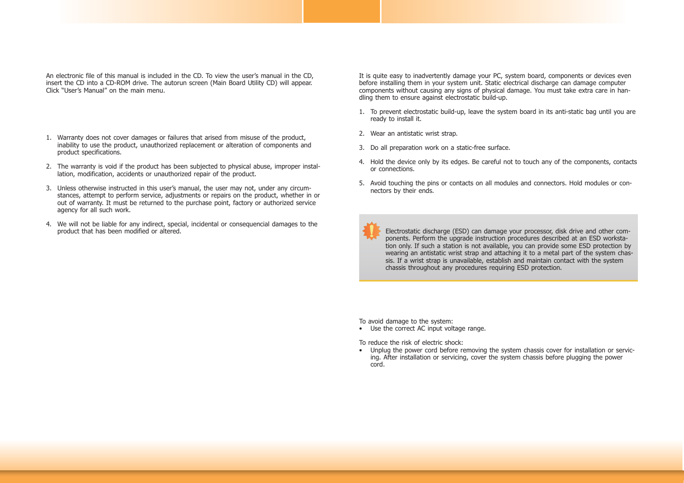 About this manual, Warranty, Static electricity precautions | Safety measures | DFI CD102 Series User Manual | Page 4 / 76