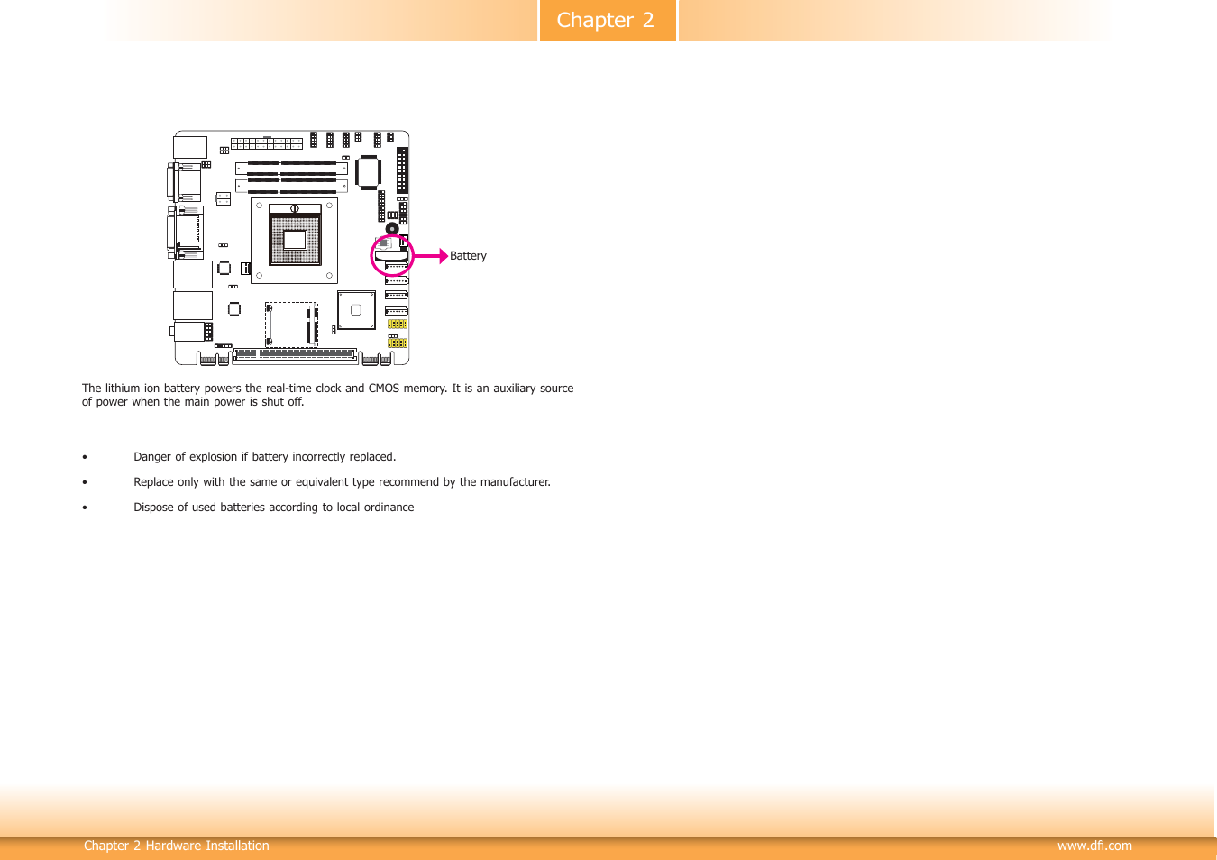 Chapter 2 | DFI CM100-C User Manual | Page 26 / 70