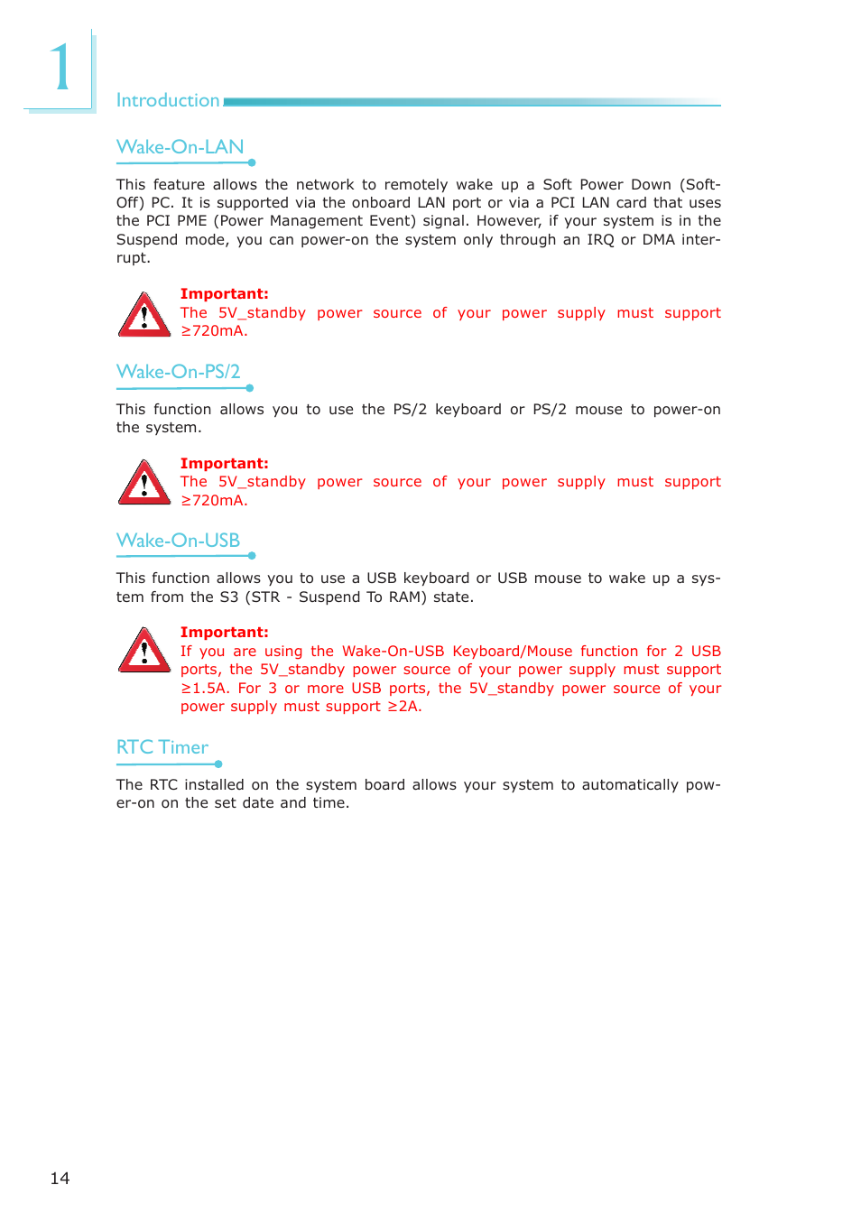 DFI CP100-NRM User Manual | Page 14 / 150