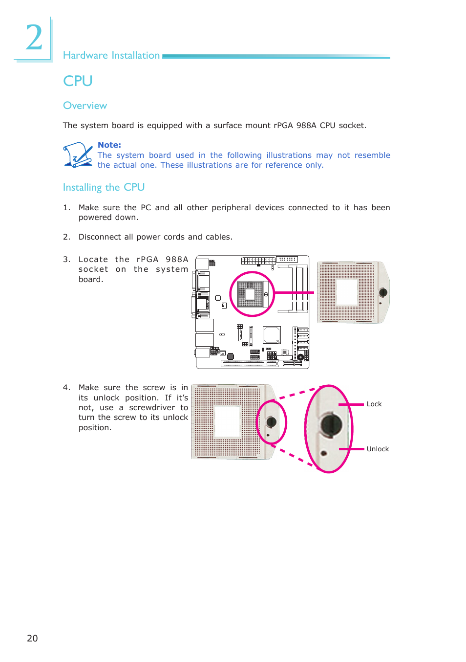 DFI CP100-NRM User Manual | Page 20 / 150