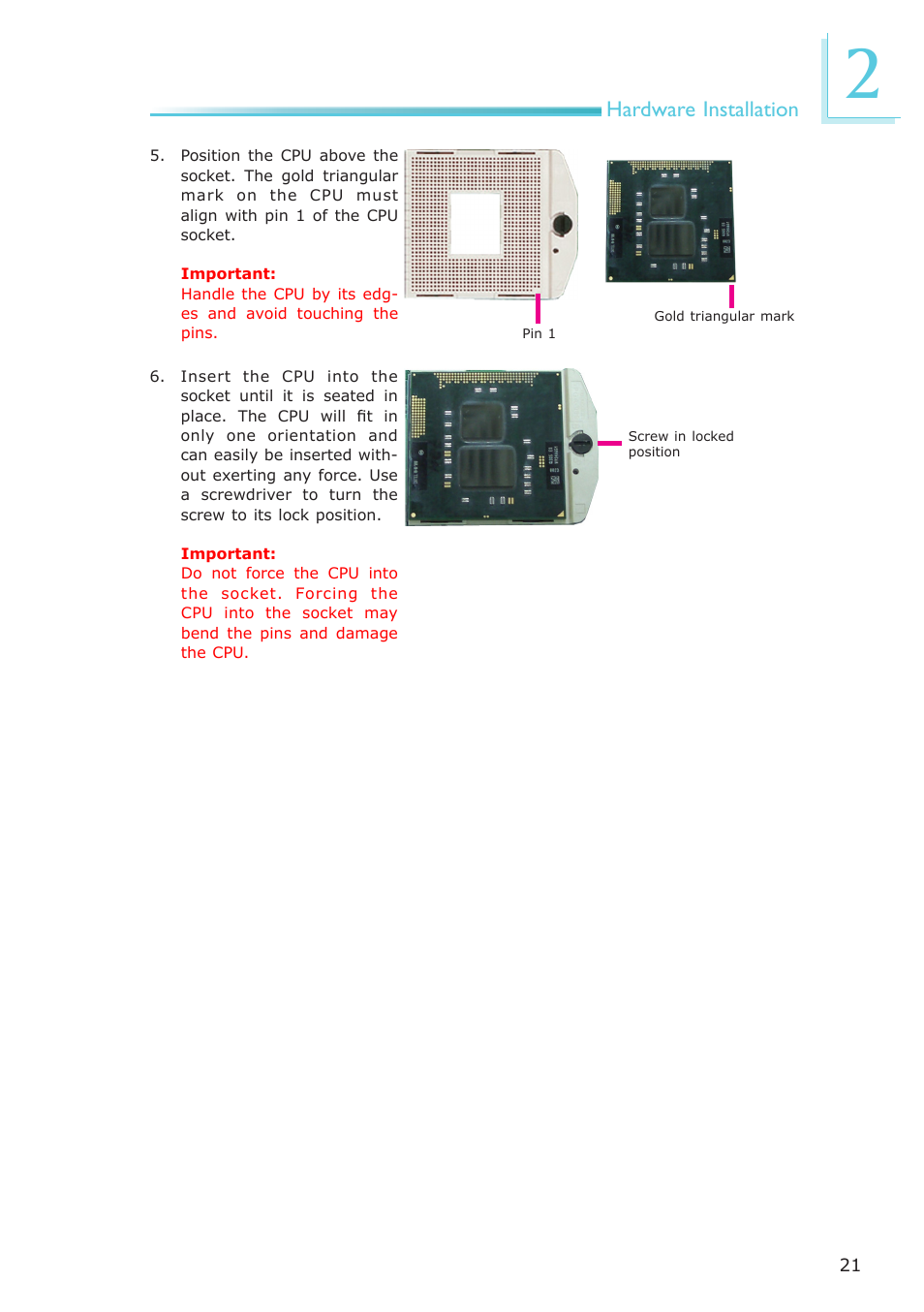 DFI CP100-NRM User Manual | Page 21 / 150