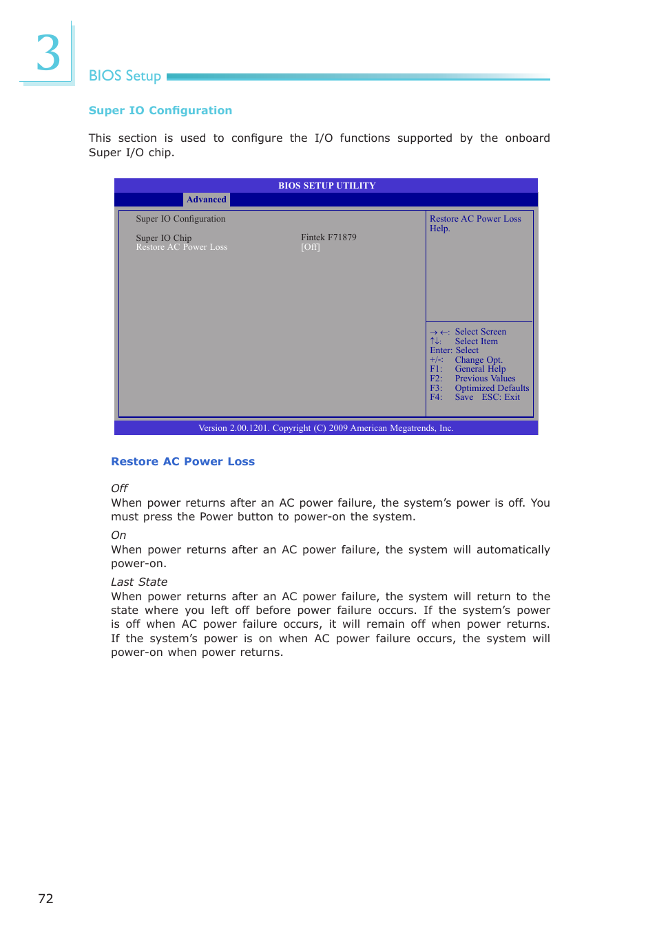 Bios setup | DFI CP100-NRM User Manual | Page 72 / 150