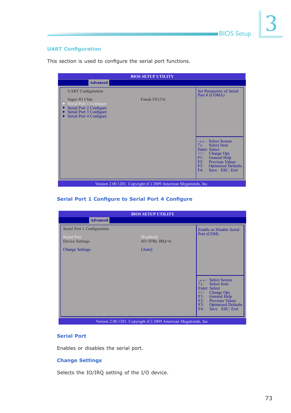 Bios setup | DFI CP100-NRM User Manual | Page 73 / 150