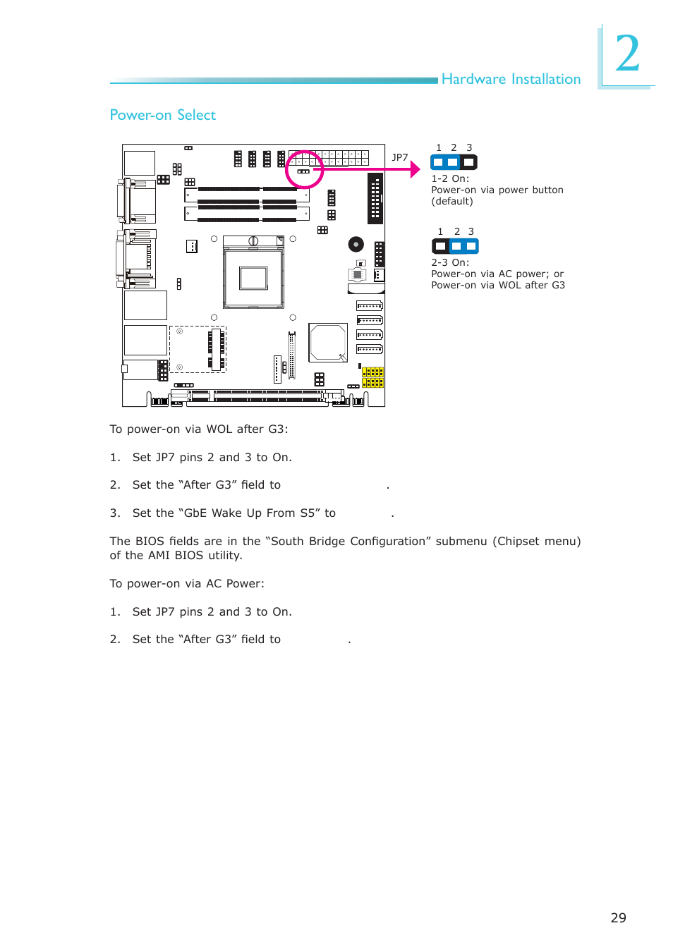 Hardware installation power-on select | DFI CR100-CRM User Manual | Page 29 / 177