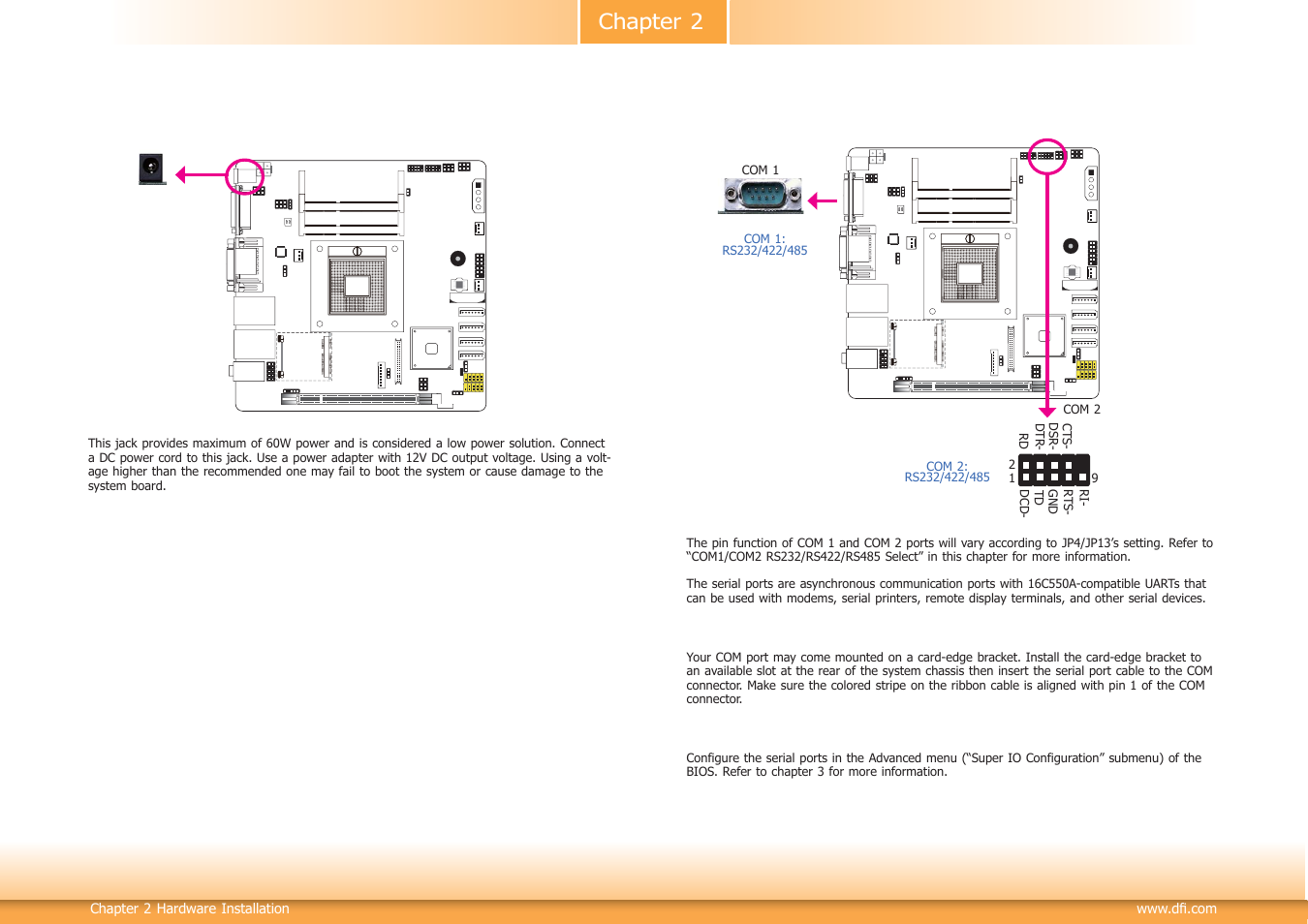Chapter 2 | DFI CR101-D User Manual | Page 18 / 67