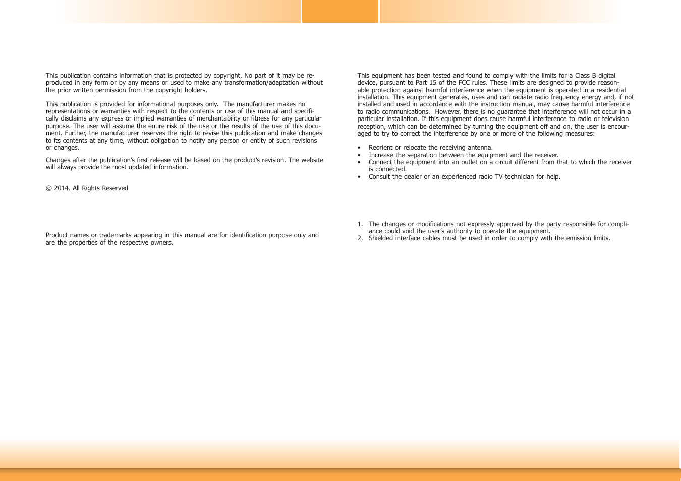 Copyright, Trademarks, Fcc and doc statement on class b | Notice | DFI CR101-D User Manual | Page 2 / 67