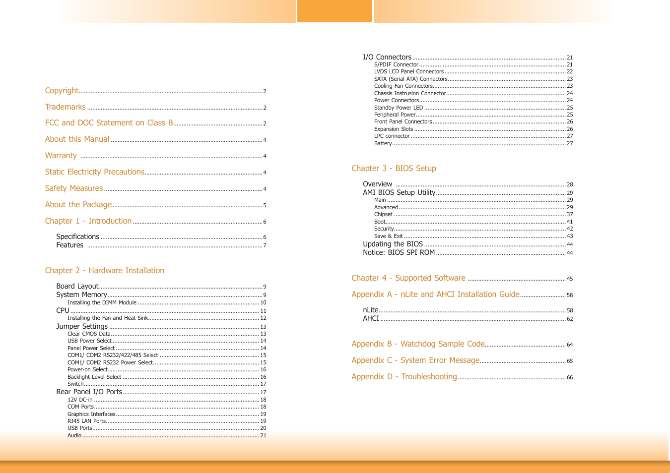DFI CR101-D User Manual | Page 3 / 67