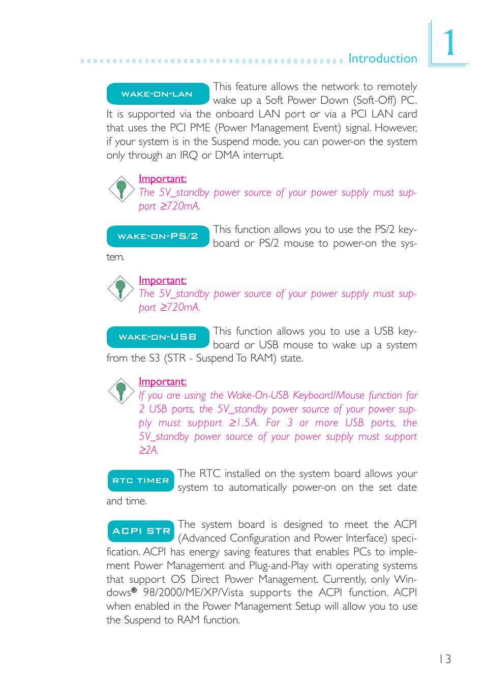 Introduction | DFI G5C100-NR User Manual | Page 13 / 160