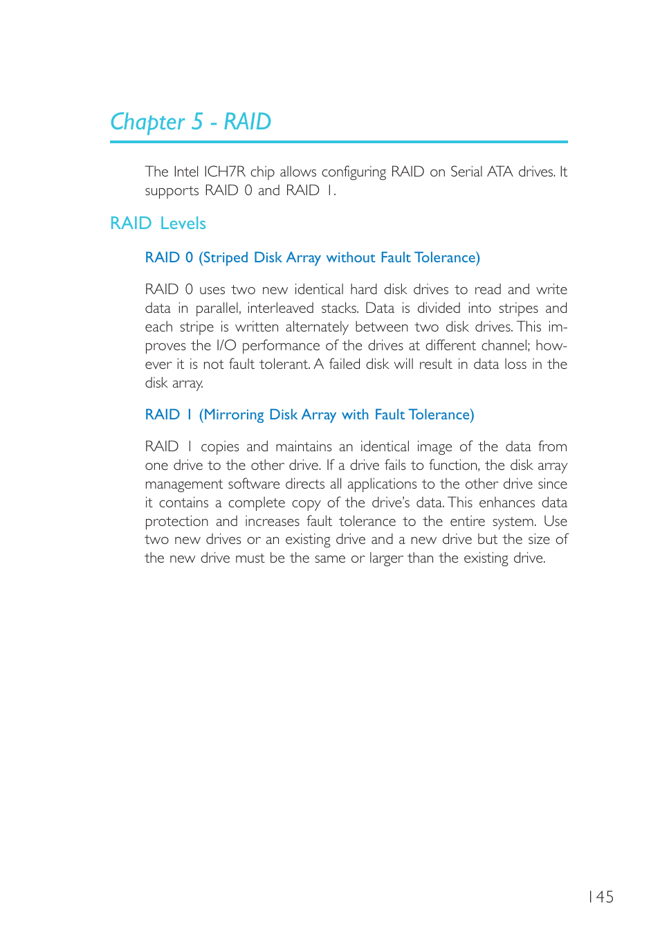 Chapter 5 - raid | DFI G5C100-NR User Manual | Page 145 / 160