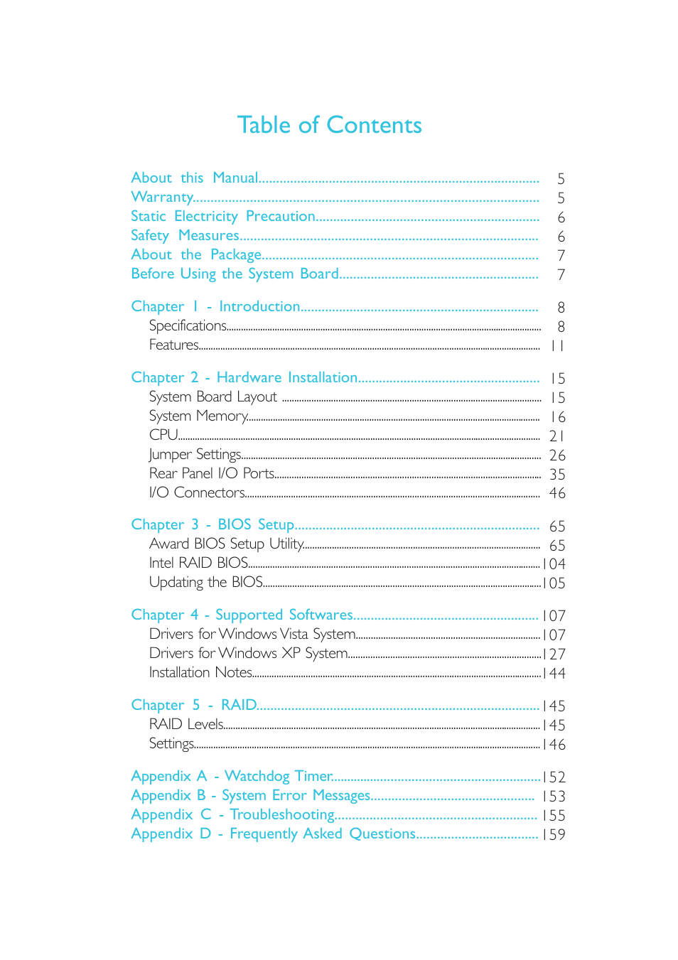 DFI G5C100-NR User Manual | Page 4 / 160