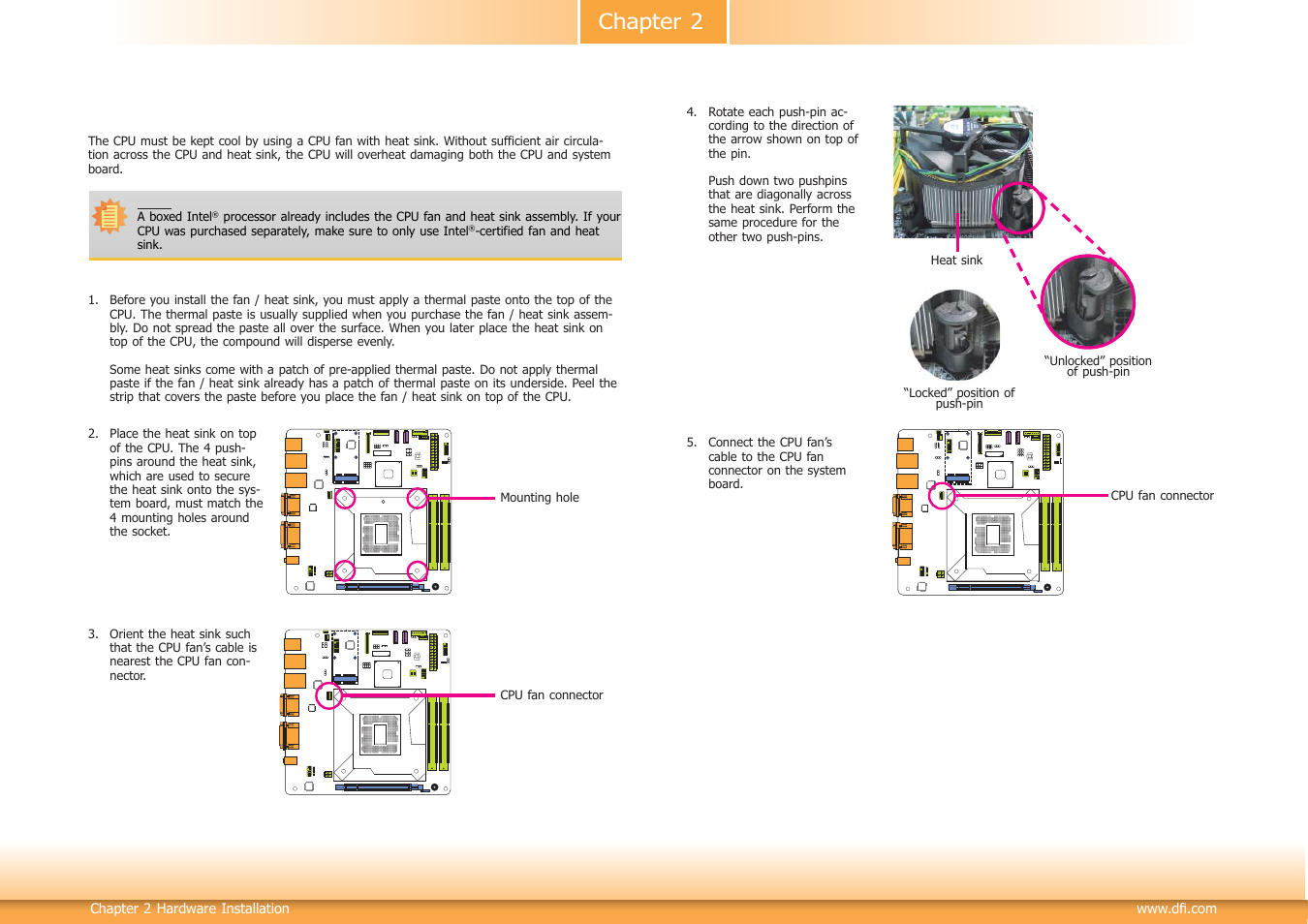 Chapter 2 | DFI HD100-H81 User Manual | Page 14 / 79