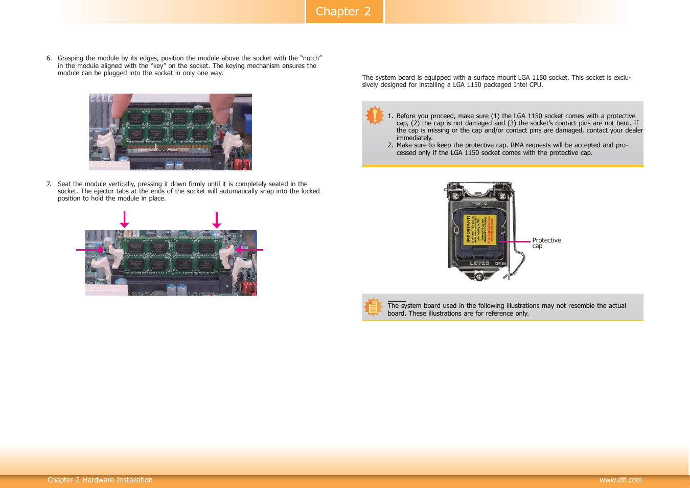 Chapter 2 cpu | DFI HD101-H81 User Manual | Page 11 / 83