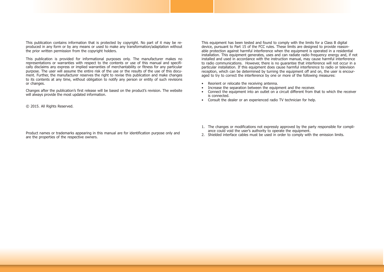 Copyright, Trademarks, Fcc and doc statement on class b | Notice | DFI HD101-H81 User Manual | Page 2 / 83
