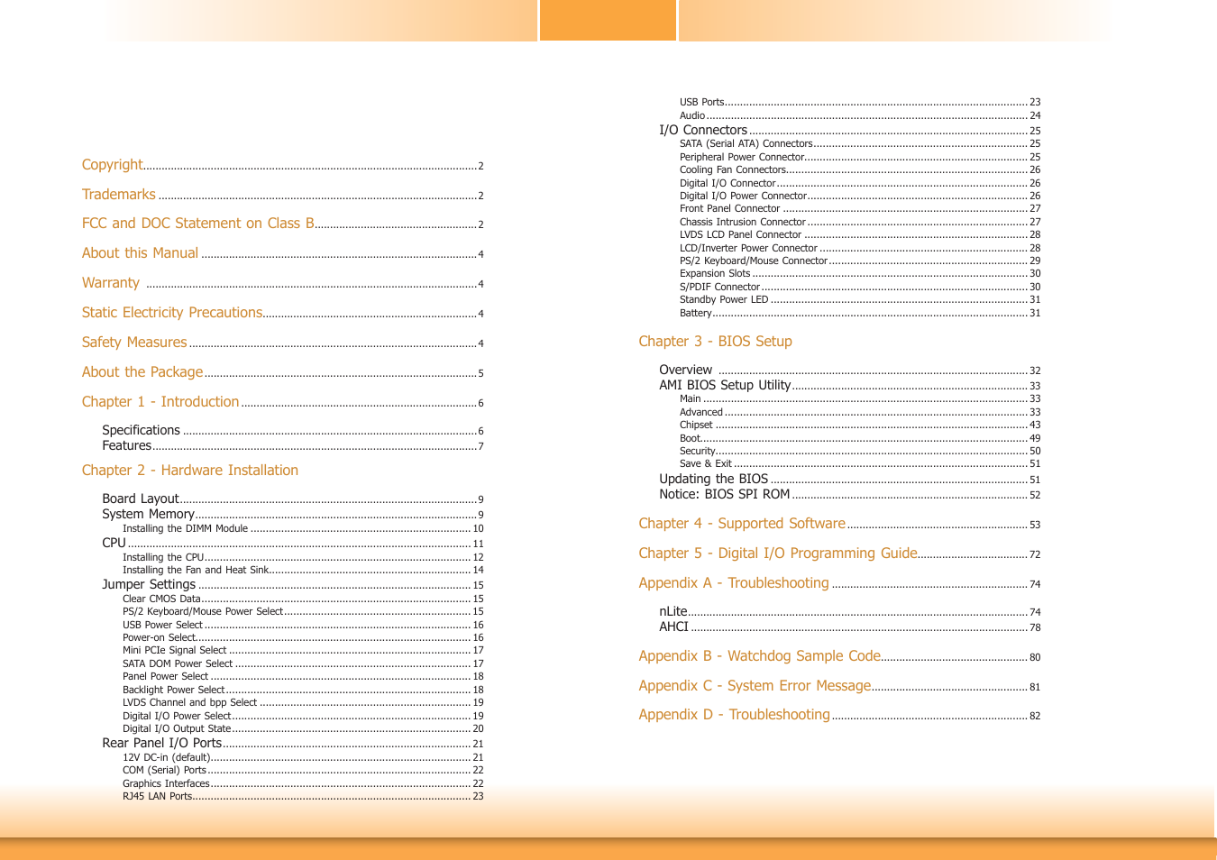 DFI HD101-H81 User Manual | Page 3 / 83