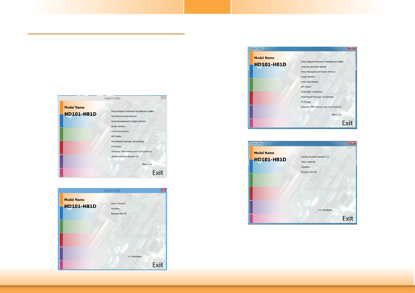 Chapter 4 - supported software, Chapter 4 chapter 4 - supported software | DFI HD101-H81 User Manual | Page 53 / 83
