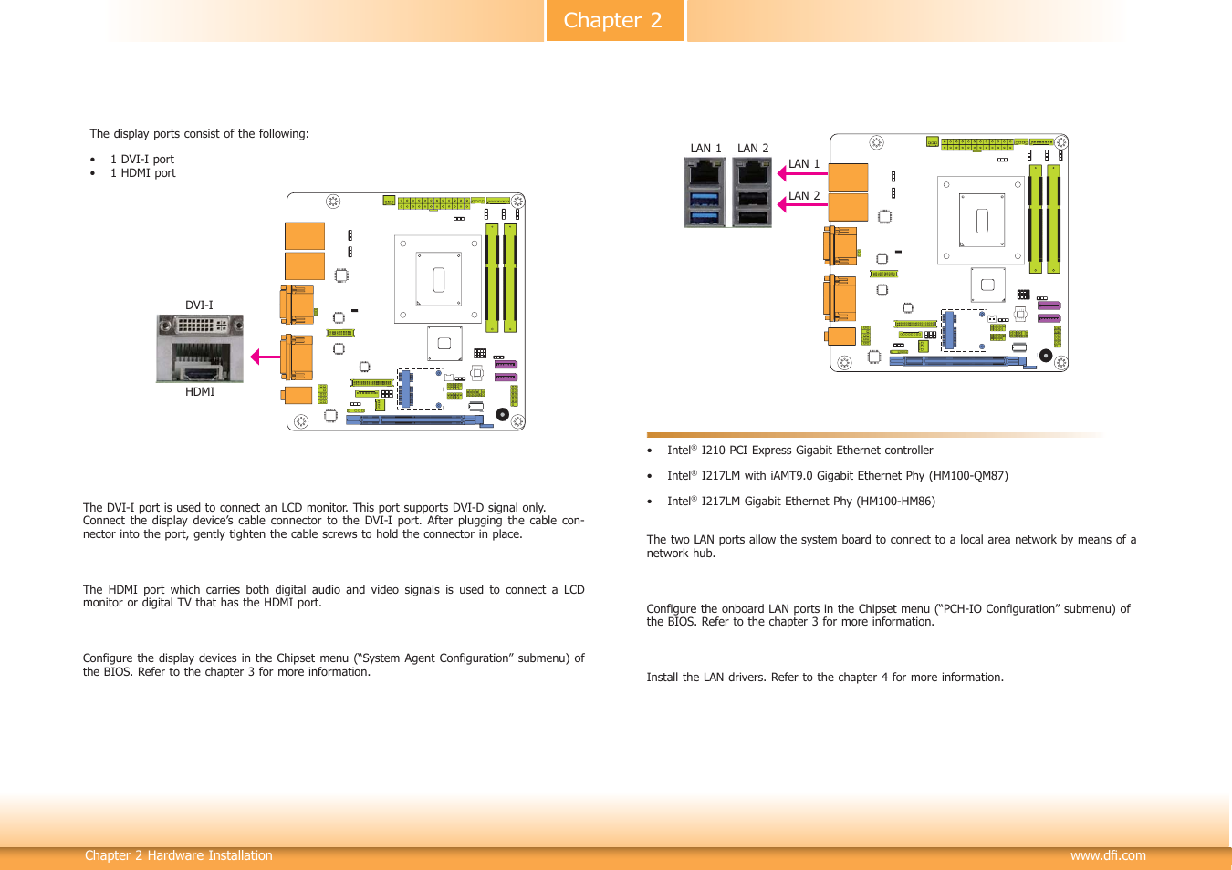 Chapter 2 | DFI HM100-HM86 User Manual | Page 18 / 97