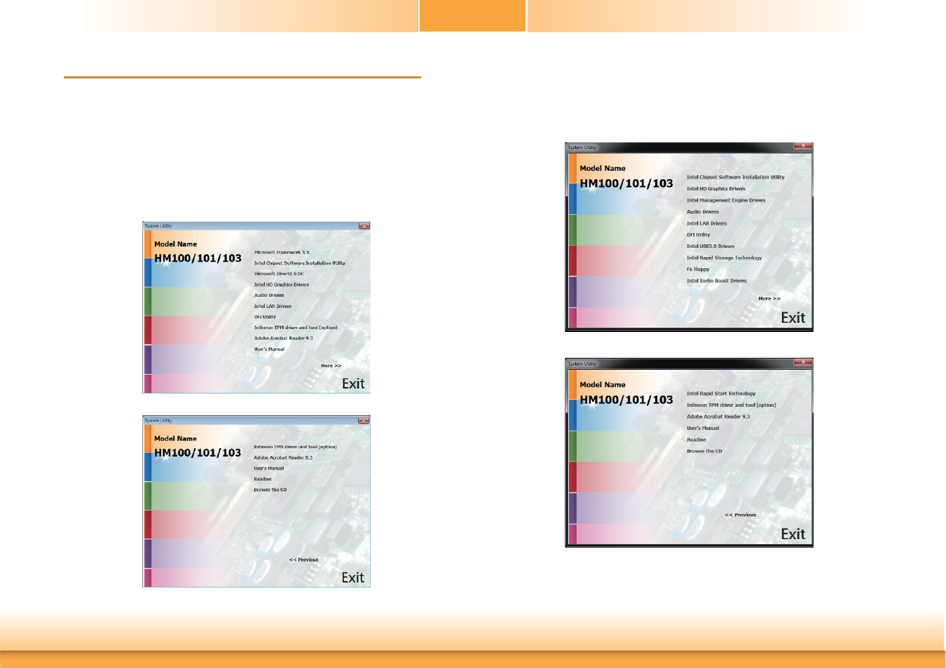 Chapter 4 - supported software, Chapter 4 chapter 4 - supported software | DFI HM100-HM86 User Manual | Page 50 / 97