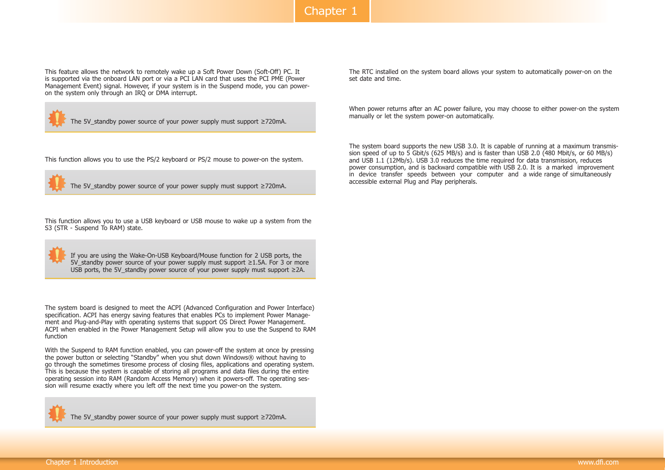 Chapter 1 | DFI HM101-HM86 User Manual | Page 8 / 99