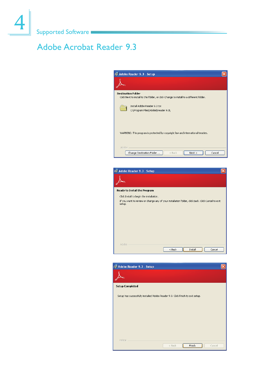 Adobe acrobat reader 9.3 | DFI HR100-CRM User Manual | Page 110 / 170