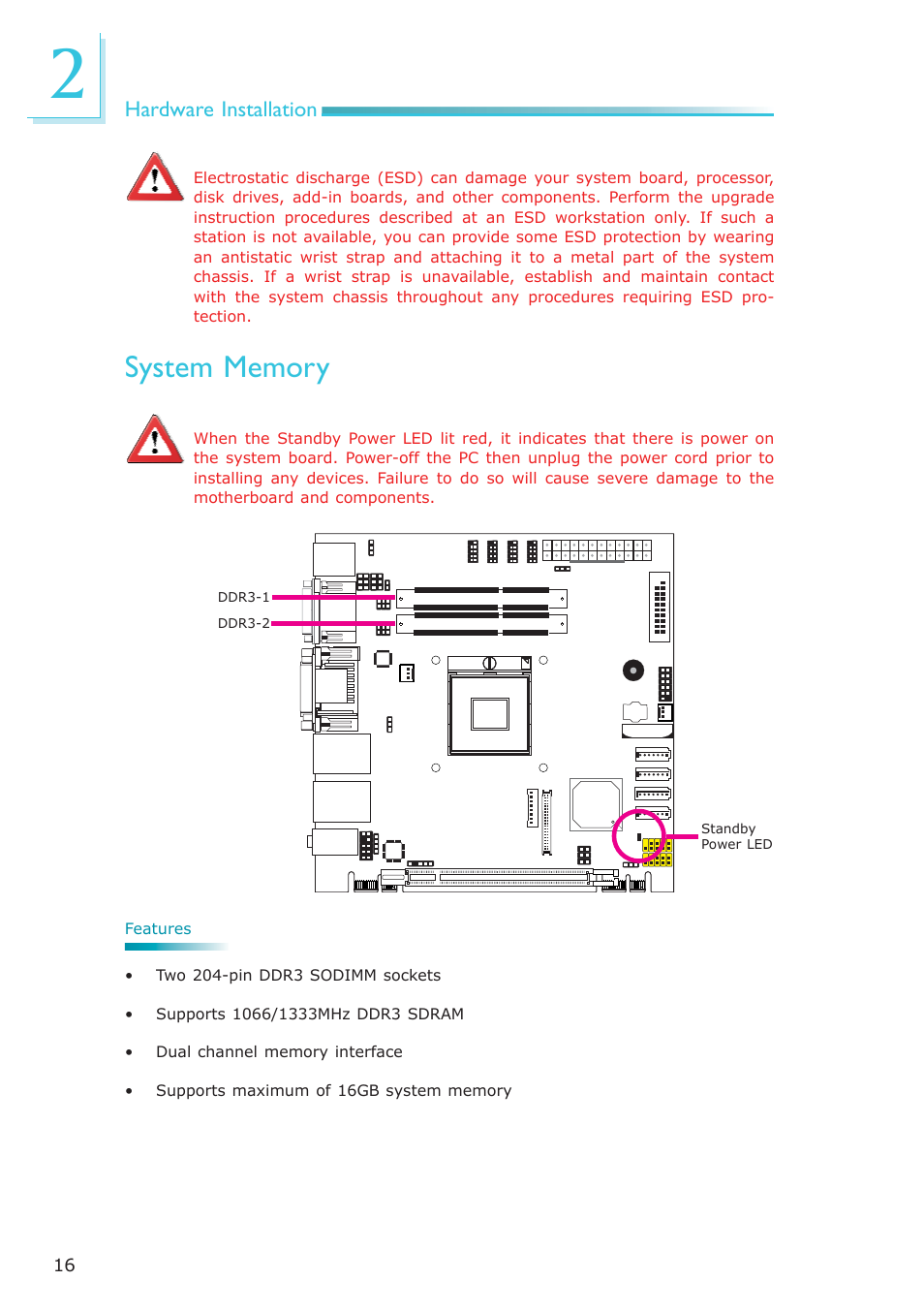 System memory | DFI HR100-CRM User Manual | Page 16 / 170