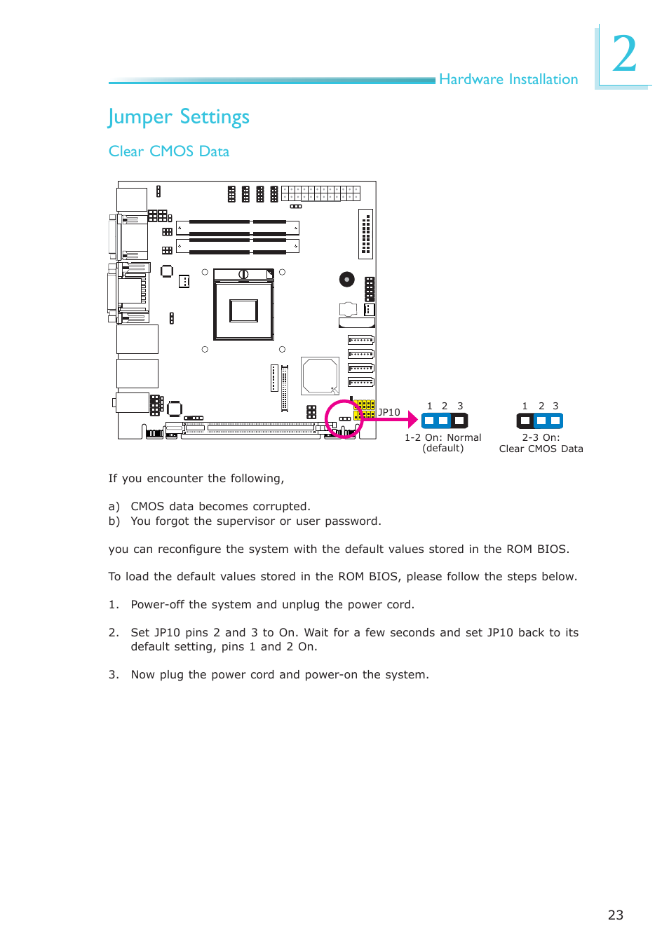 Jumper settings | DFI HR100-CRM User Manual | Page 23 / 170