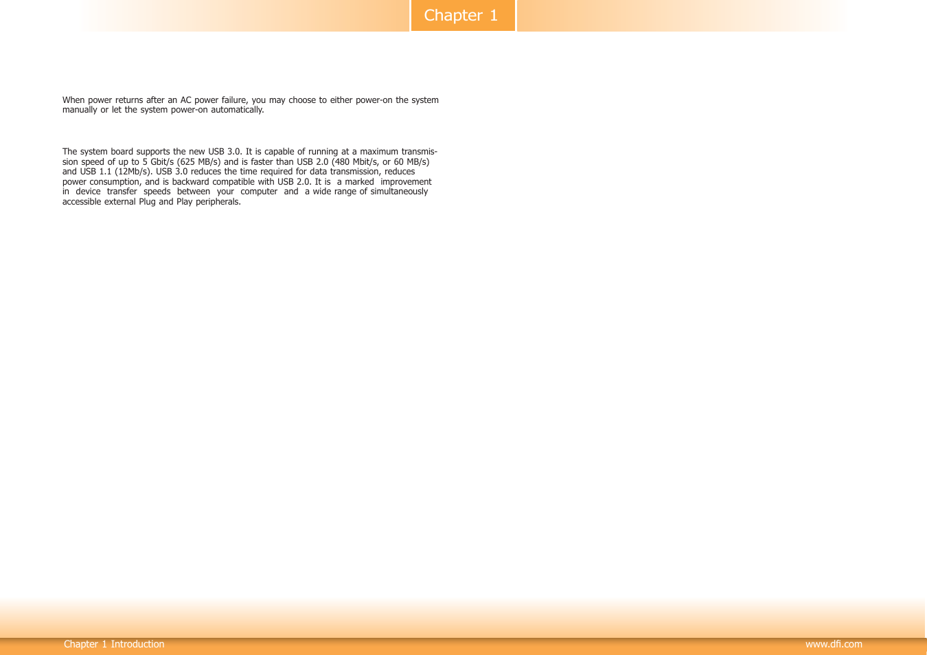 Chapter 1 | DFI KB160 User Manual | Page 8 / 68