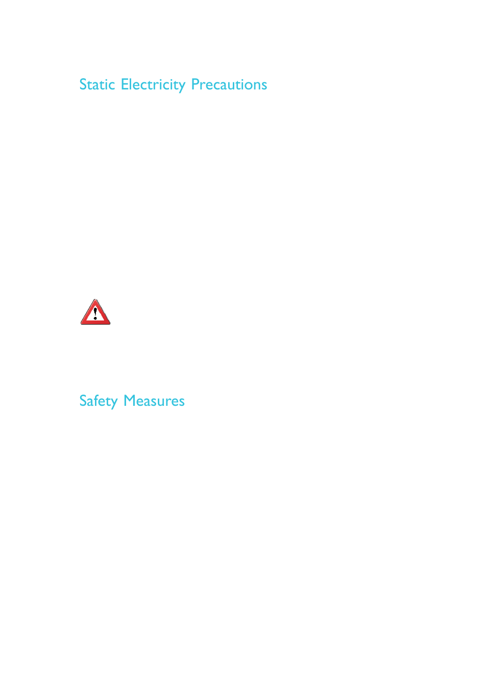 Static electricity precautions, Safety measures, Introduction | DFI LR100-N16D User Manual | Page 7 / 126